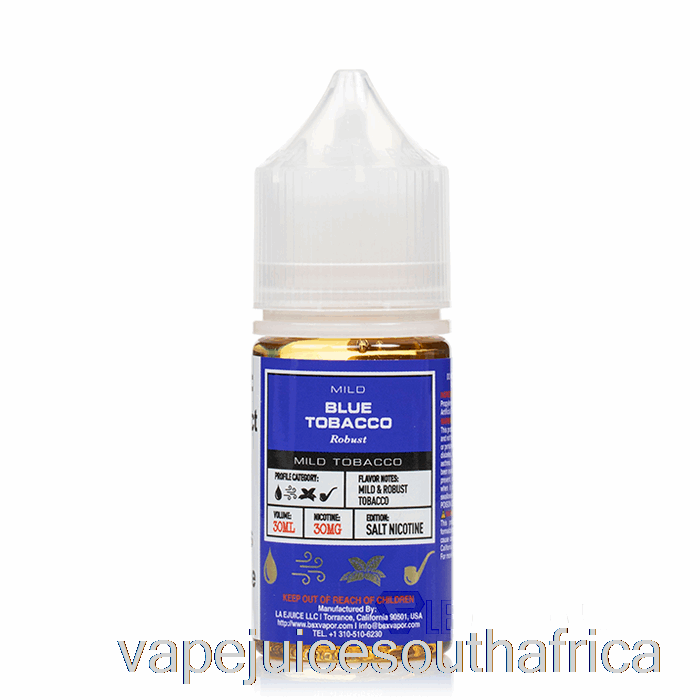 Vape Juice South Africa Blue Tobacco - Bsx Salt Series - 30Ml 50Mg
